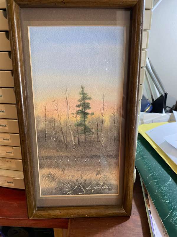 Original watercolour landscape by Byron Addison Wells